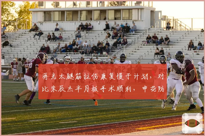蒋光太腿筋拉伤康复慢于计划，对比朱辰杰半月板手术顺利，申花防线复出时间表两极分化